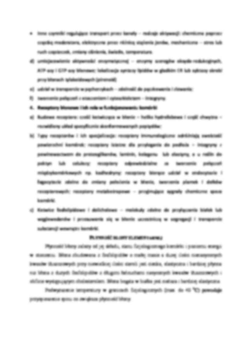 Błony biologiczne - wykład - strona 2