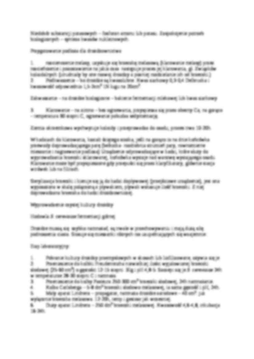 Wykład - produkcja gliceryny, drożdże piekarnicze, paszowe - strona 2