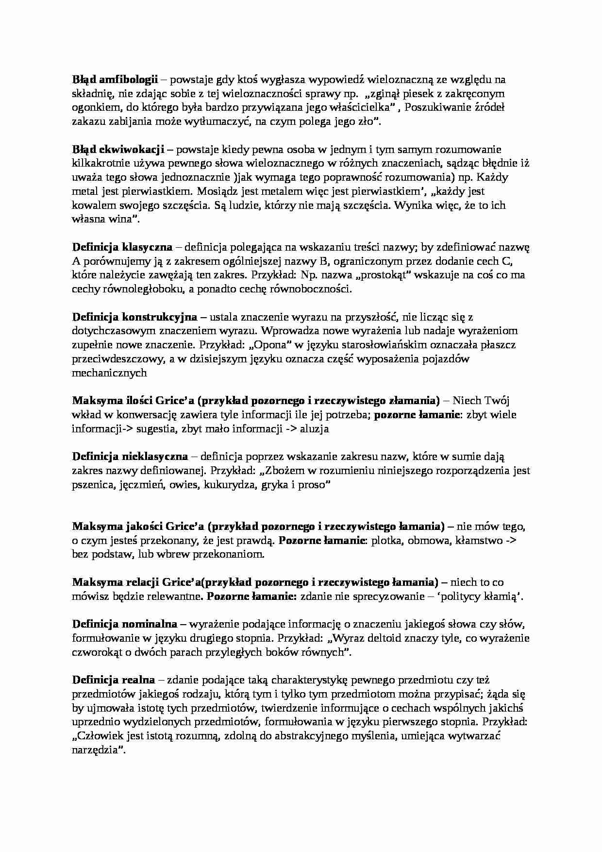 Logika-definicje - strona 1