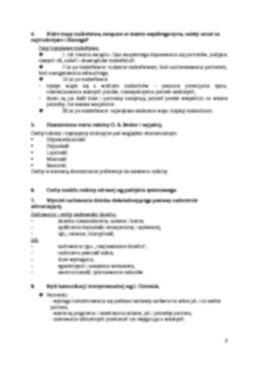 Psychologia rodziny-pytania i odpowiedzi - strona 2