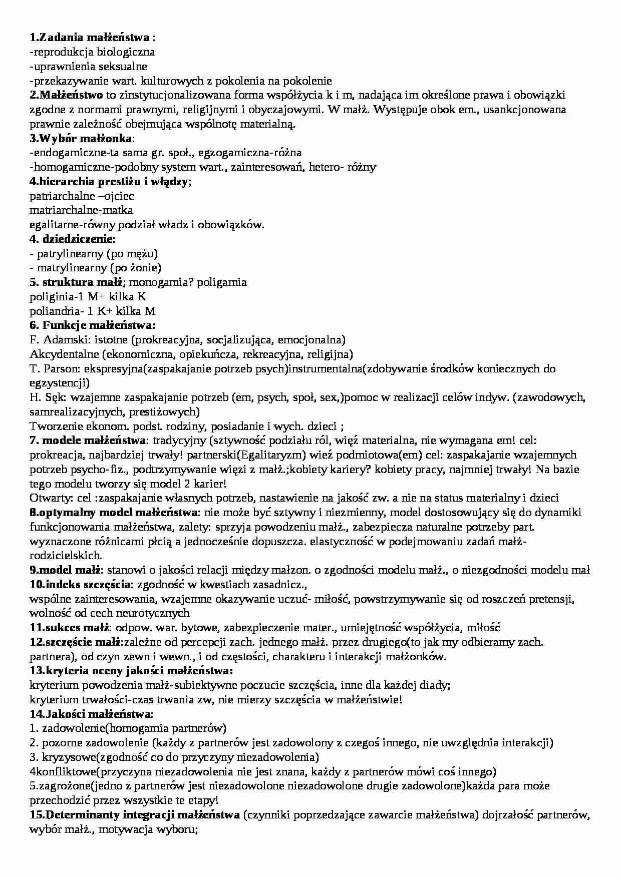 Psychologia rodziny-zagadnienia - strona 1