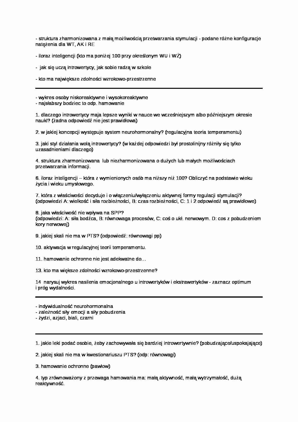 Różnice indywidualne-kolokwium - strona 1