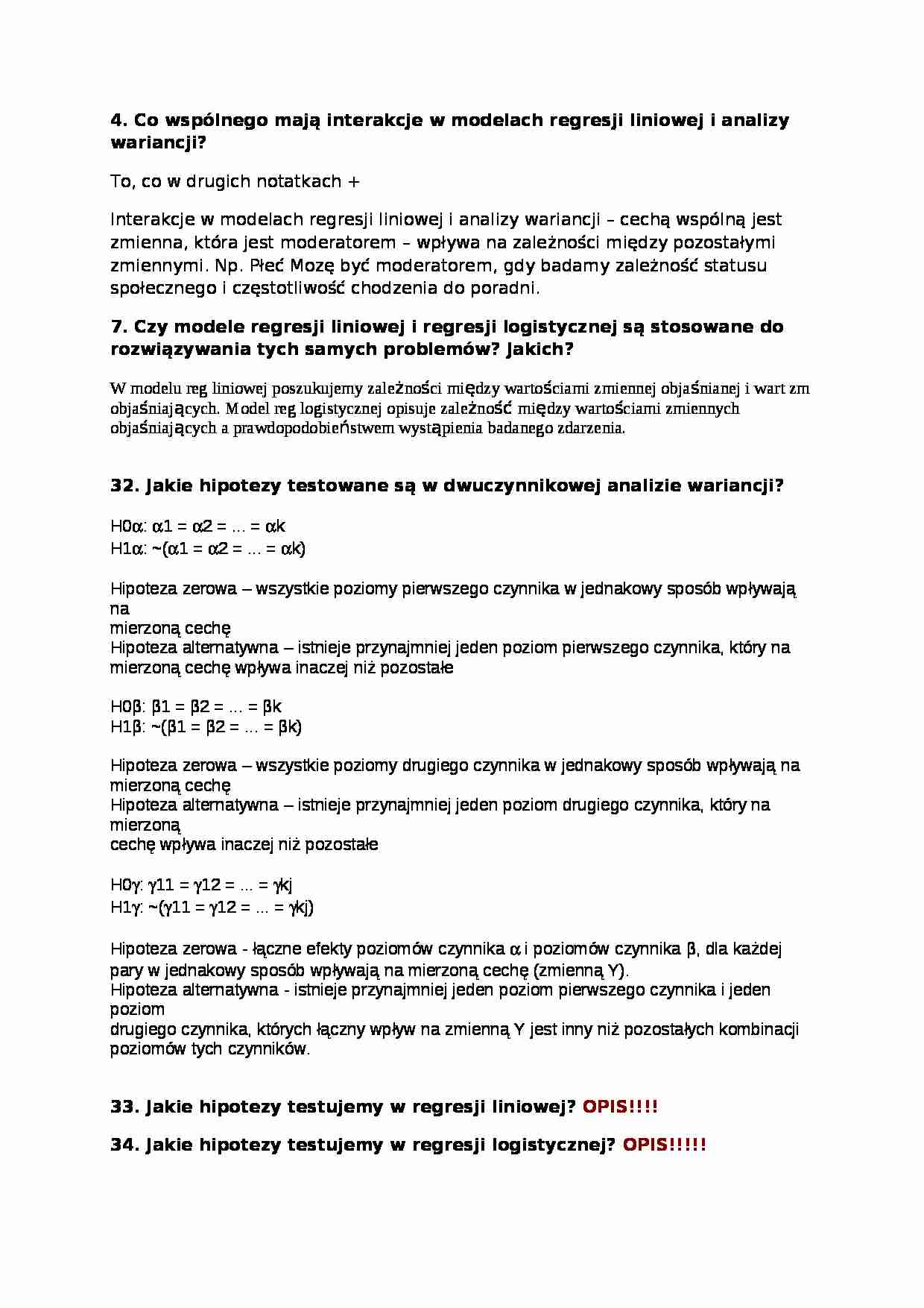 Statystyka-pytania i odpowiedzi - strona 1