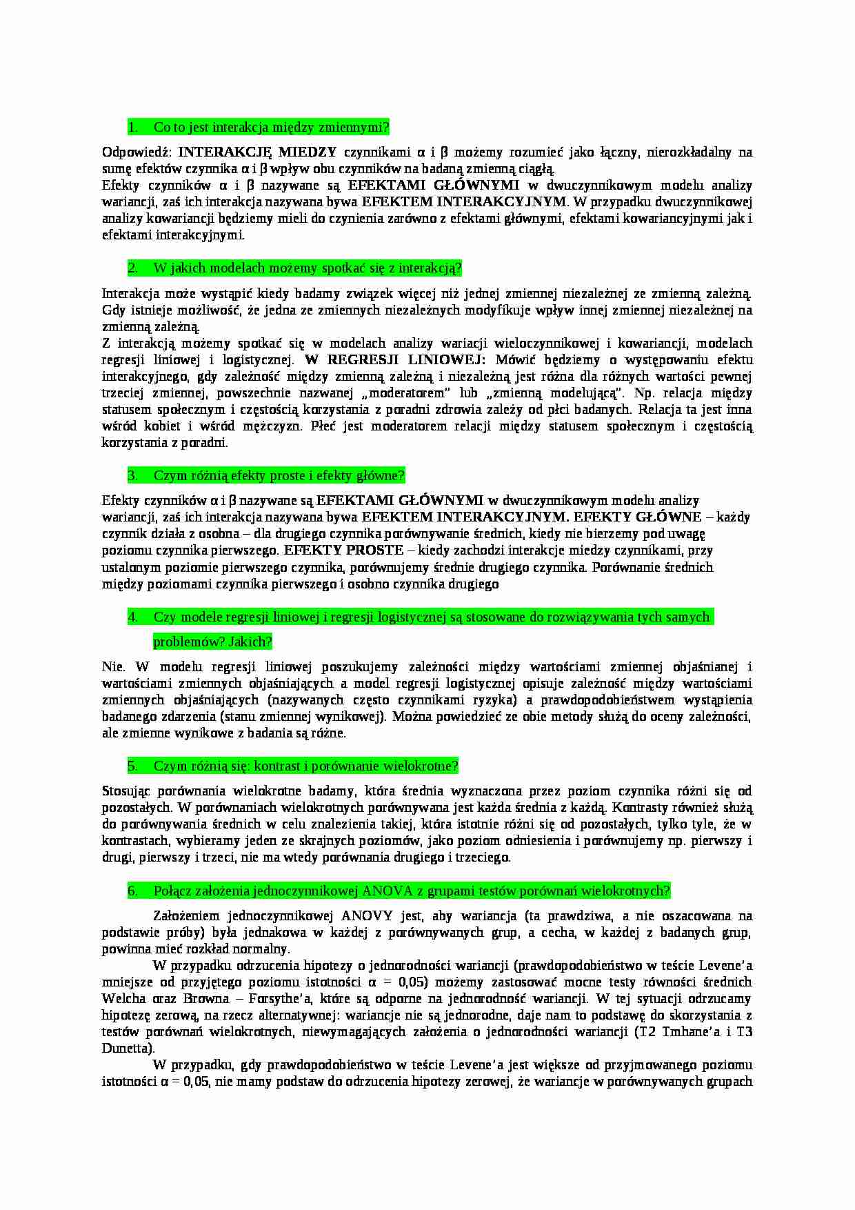 Statystyka-opracowanie kolokwium, cz. 2 - strona 1
