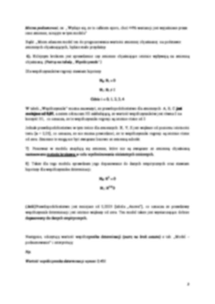 Regresja liniowa-opracowanie - strona 2