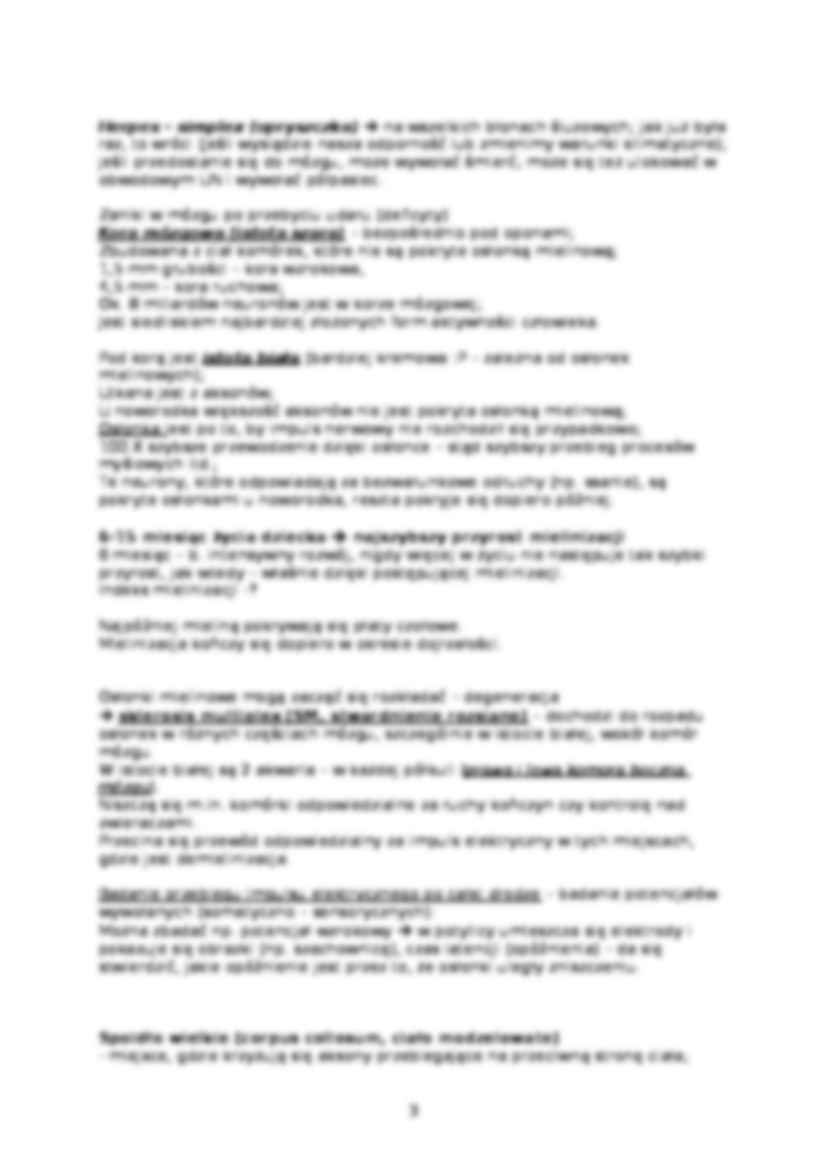 Neuropsuchologia procesów poznawczych-opracowanie - strona 3