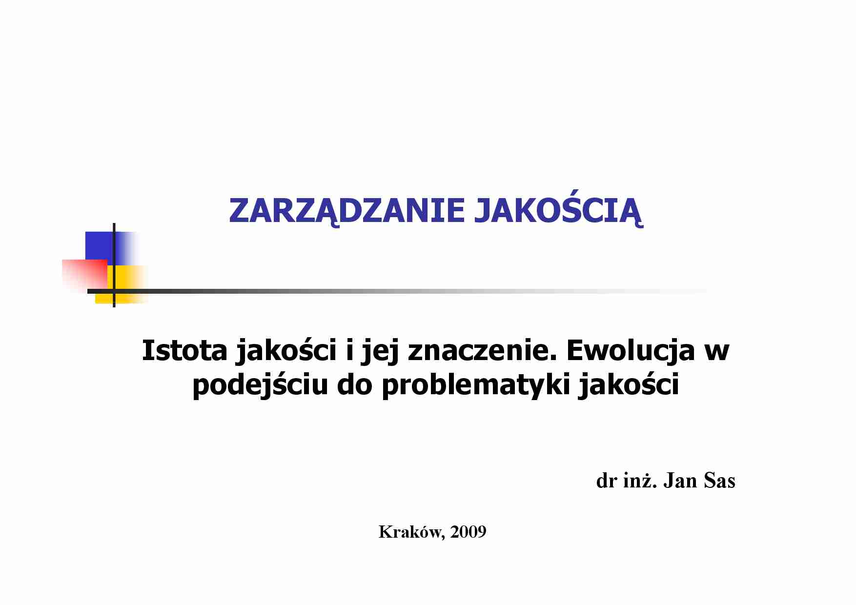 zarządzanie jakościa wyklady - strona 1