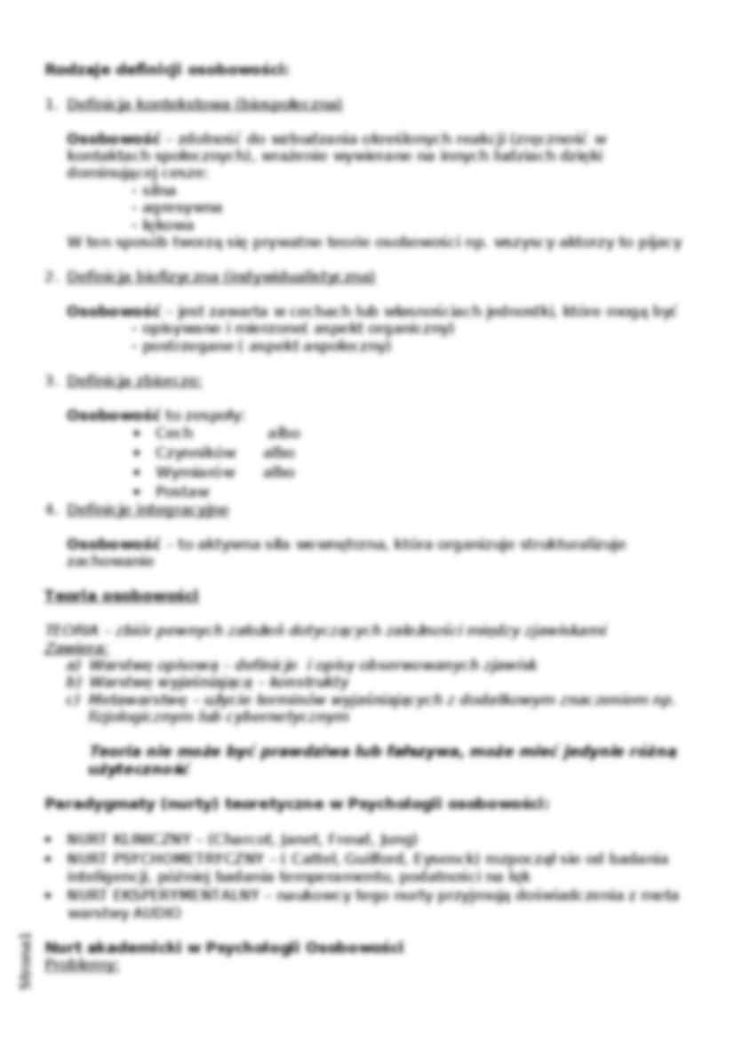  Problematyka psychologii ogólnej-skrypt - strona 2