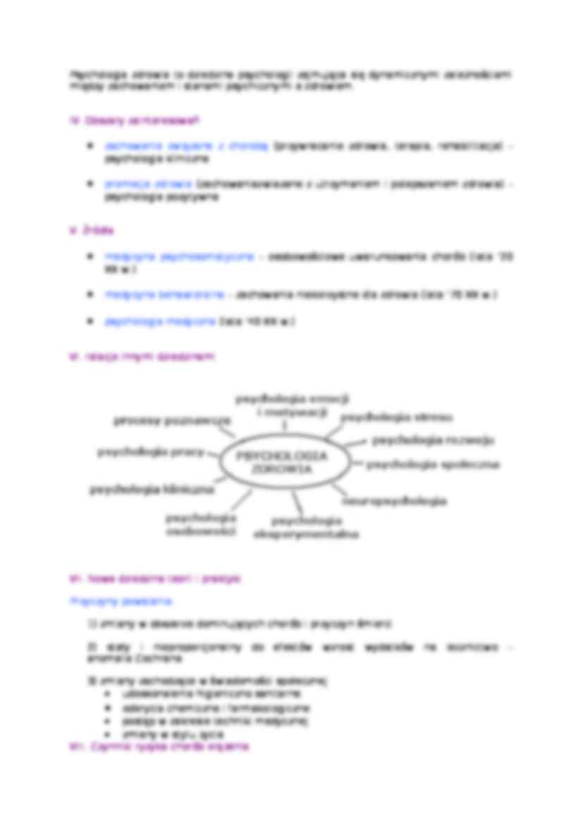 Psychologia zdrowia-skrypt - strona 2