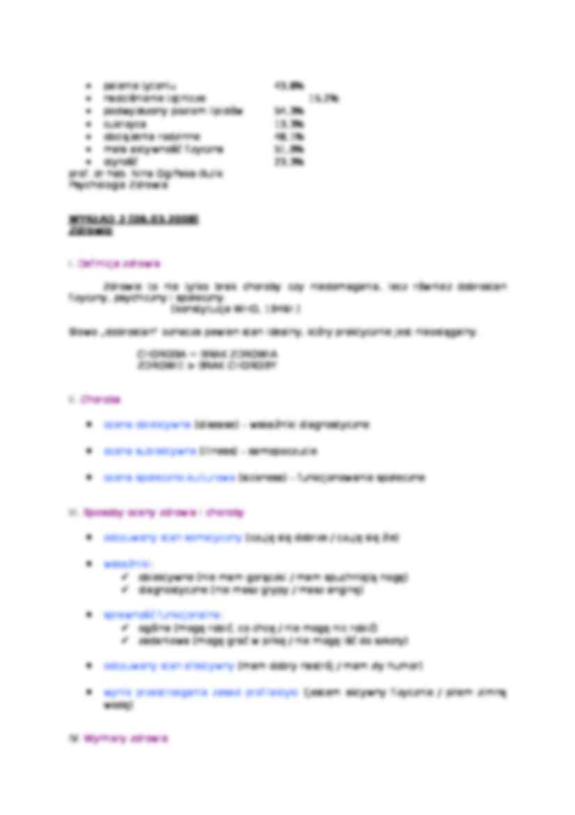 Psychologia zdrowia-skrypt - strona 3