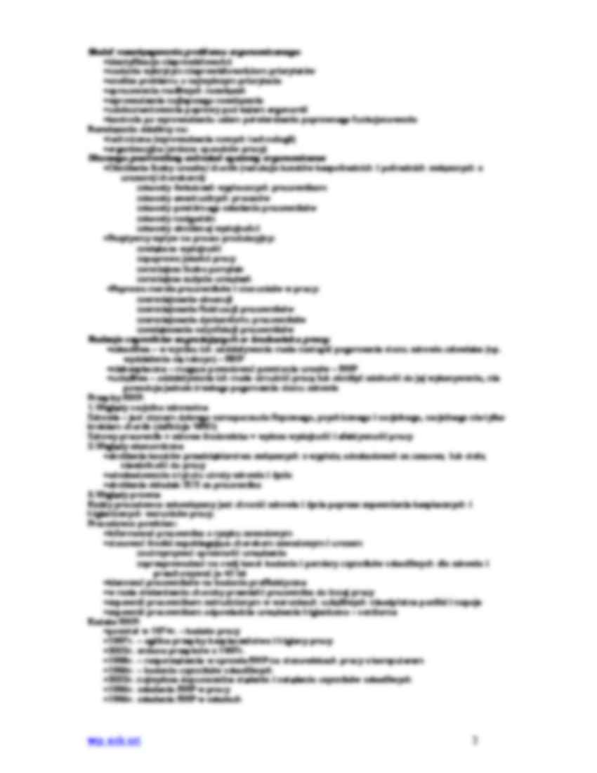 Bezpieczeństwo Pracy i Ergonomia - pojęcia - strona 2