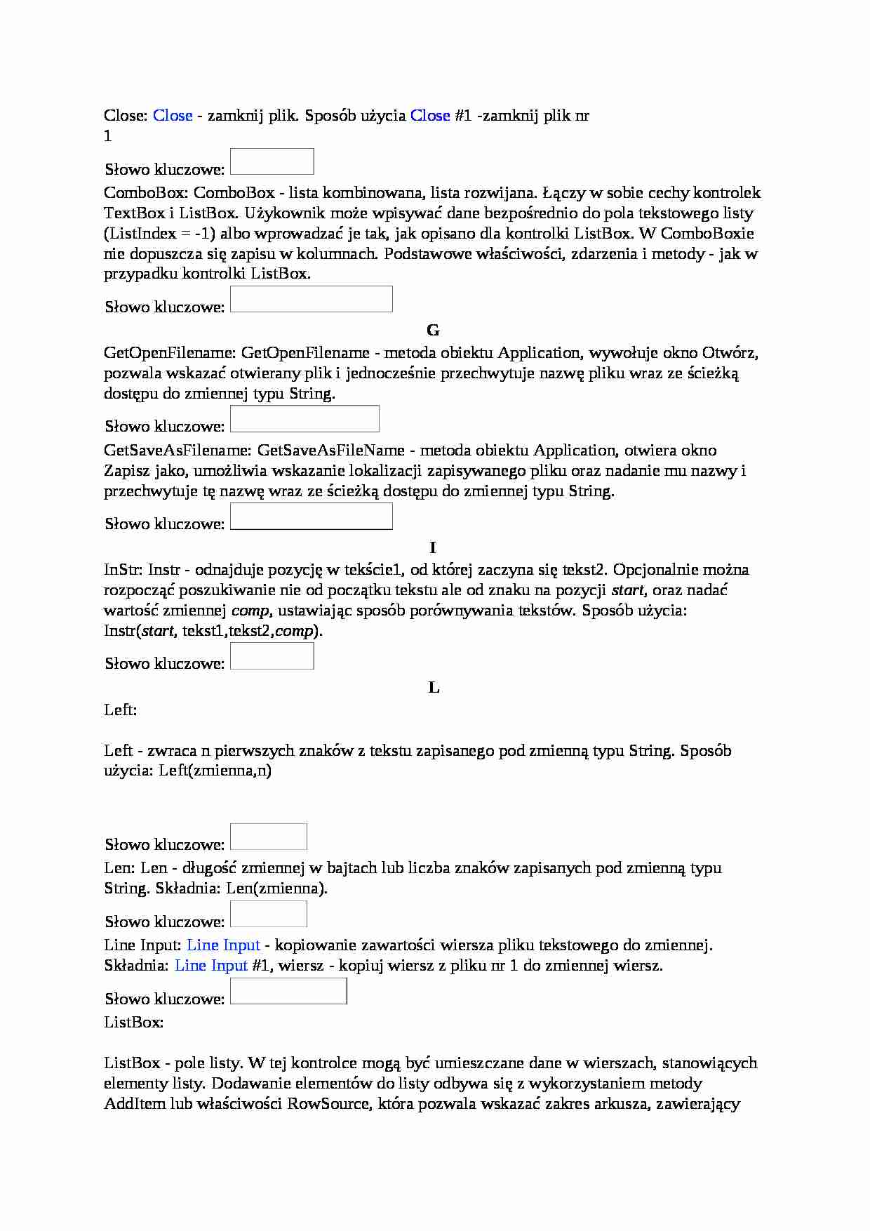 formy użytkownika - omówienie  - strona 1