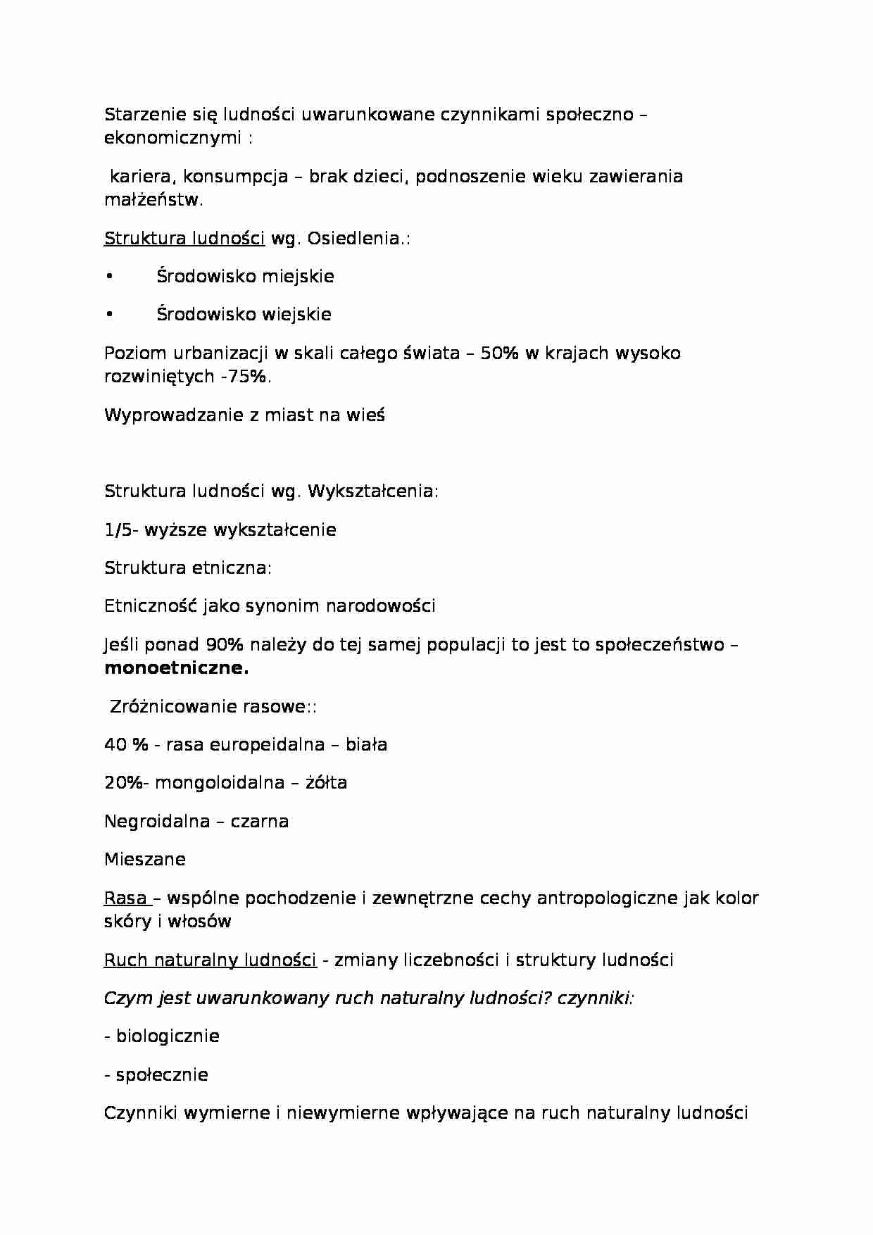 Starzenie się ludności - strona 1