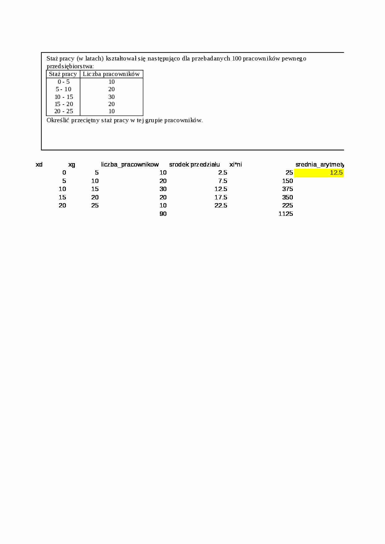statystyka ćwiczenia 1 - strona 1