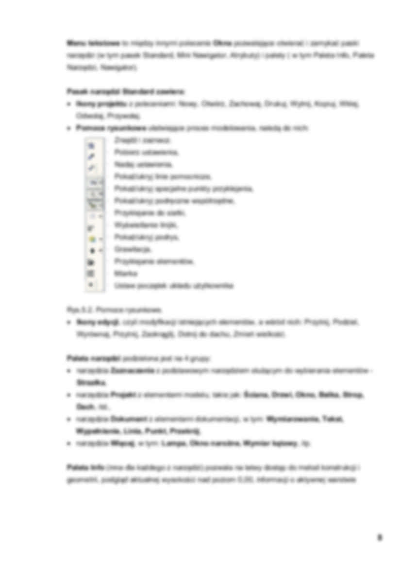 MODELOWANIE ARCHICAD - środowisko pracy ArchiCAD'a - strona 2