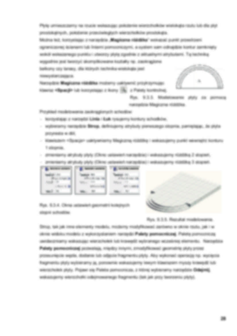 MODELOWANIE ARCHICAD - Tworzenie płyt (narzędzie Strop) - strona 2