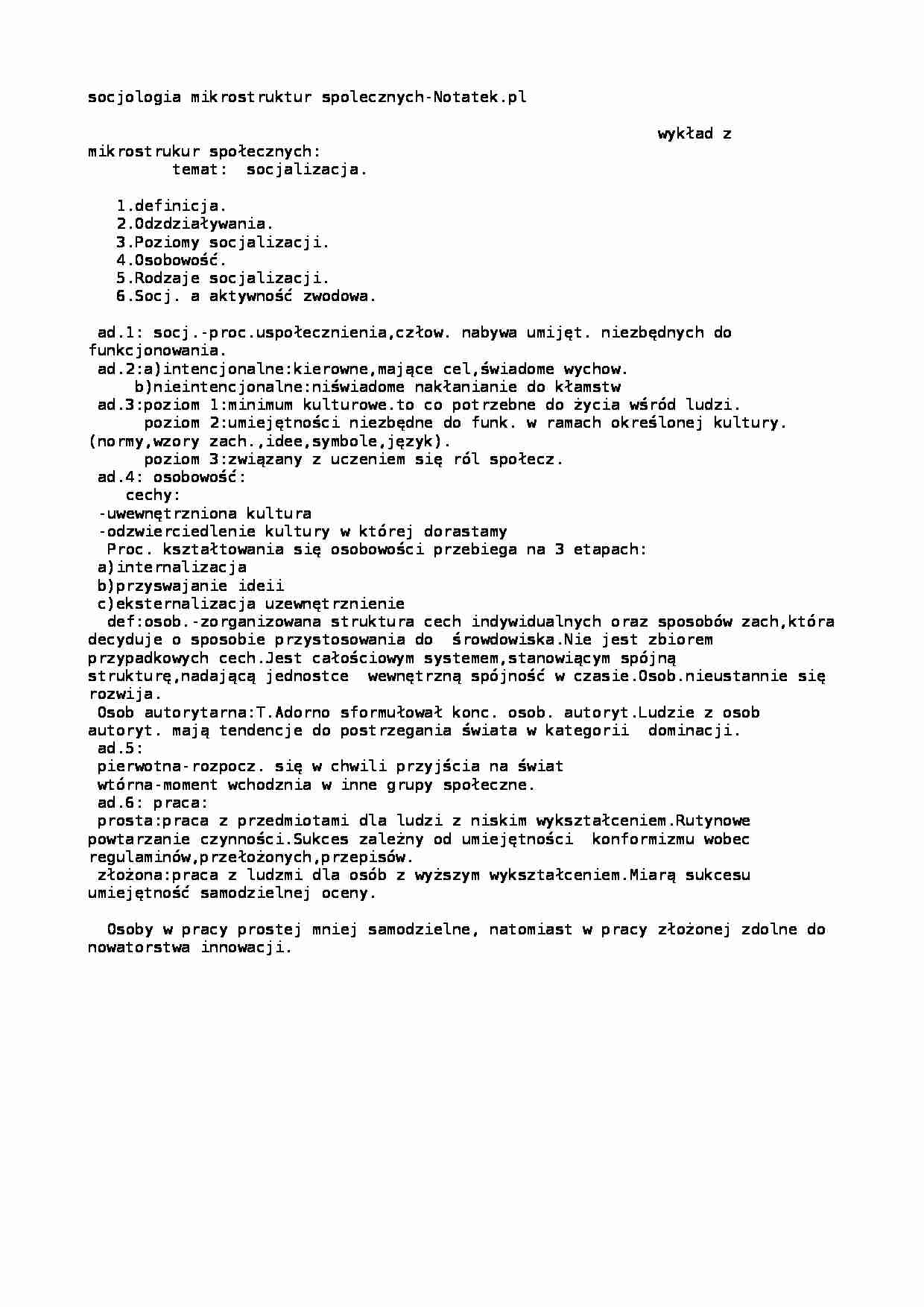 mikrostruktury społeczne - strona 1