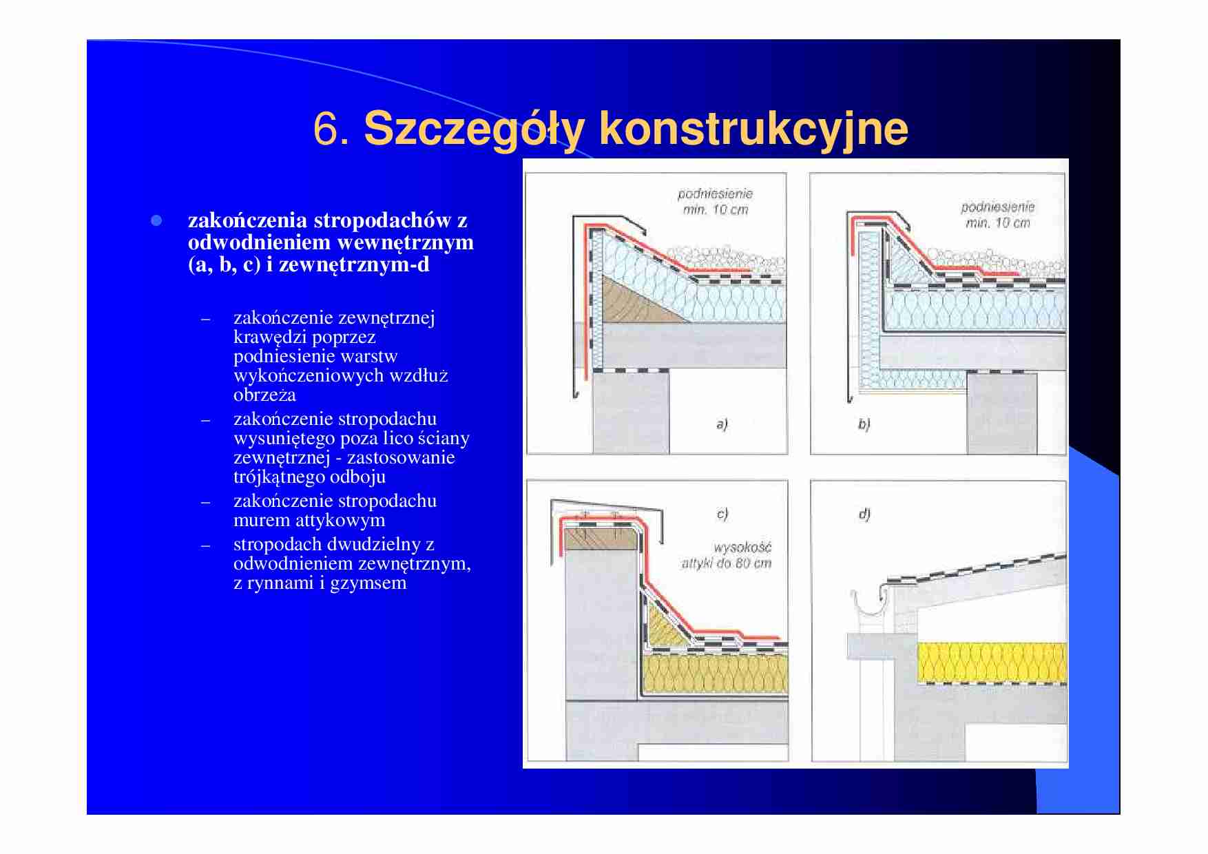 Szczegóły konstrukcyjne - stropodachy - strona 1