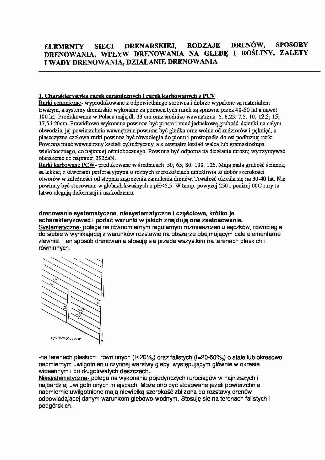 Wykład - rodzaje drenów - strona 1