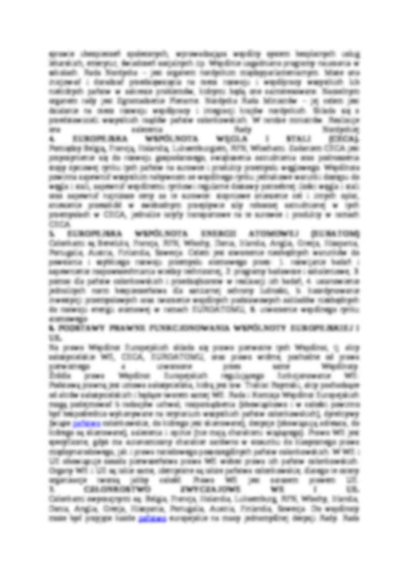 Integracja europejska - podstawowe zagadnienia - strona 2