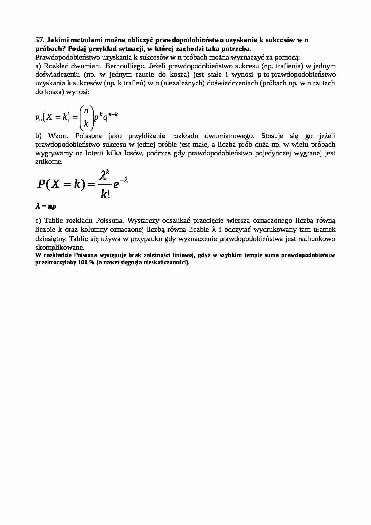 Statystyka - pytanie 57 - strona 1