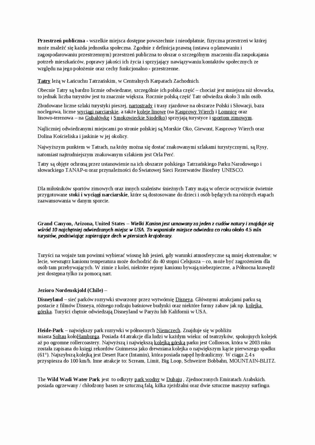 Przestrzeń publiczna - omówienie  - strona 1