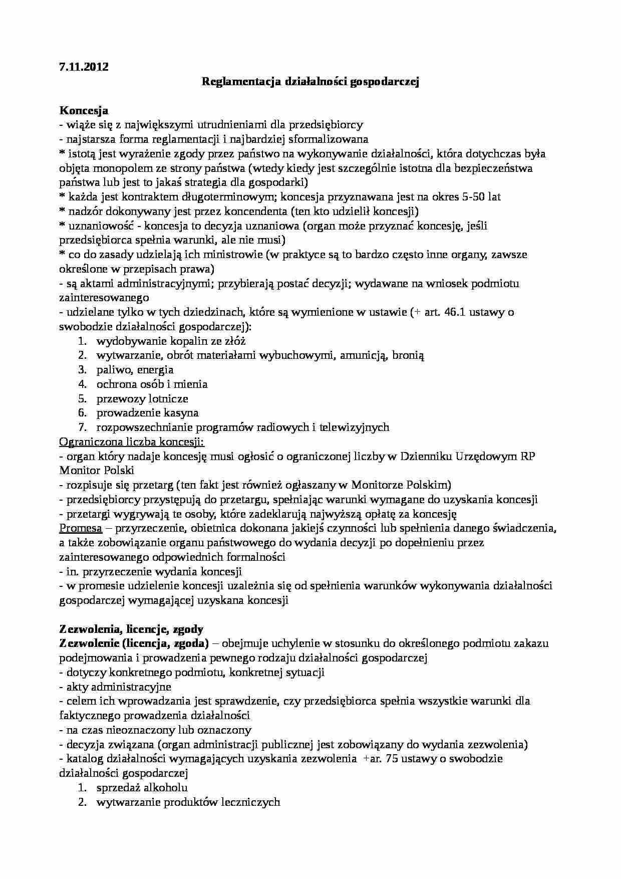 Prawo administracyjne - ćwiczenia 14.11 - strona 1