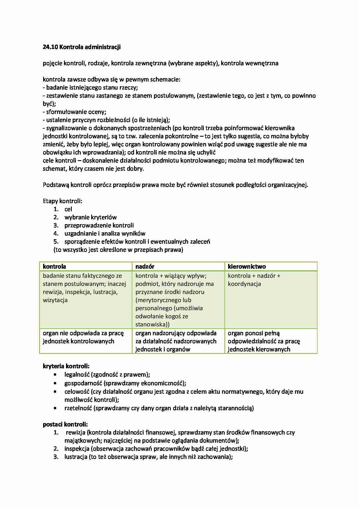 Prawo administracyjne - ćwiczenia  24.10 - strona 1