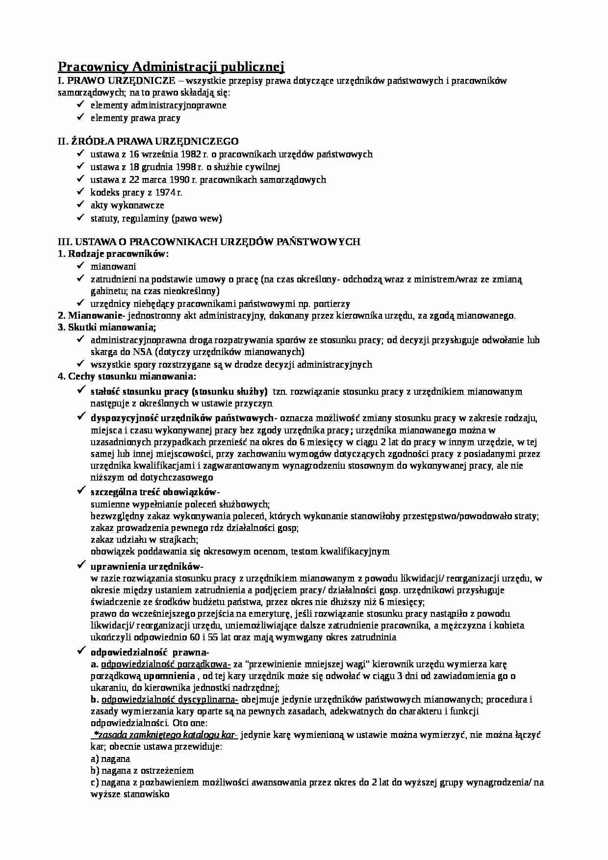 Pracownicy Administracji publicznej - omówienie  - strona 1