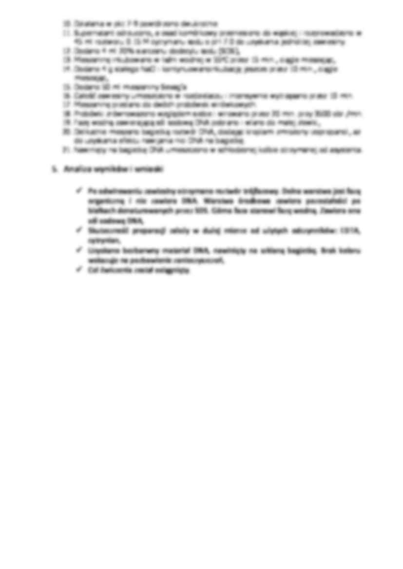 Preparacja DNA z grasicy cielęcej- sprawozdanie - Wirówka - strona 2