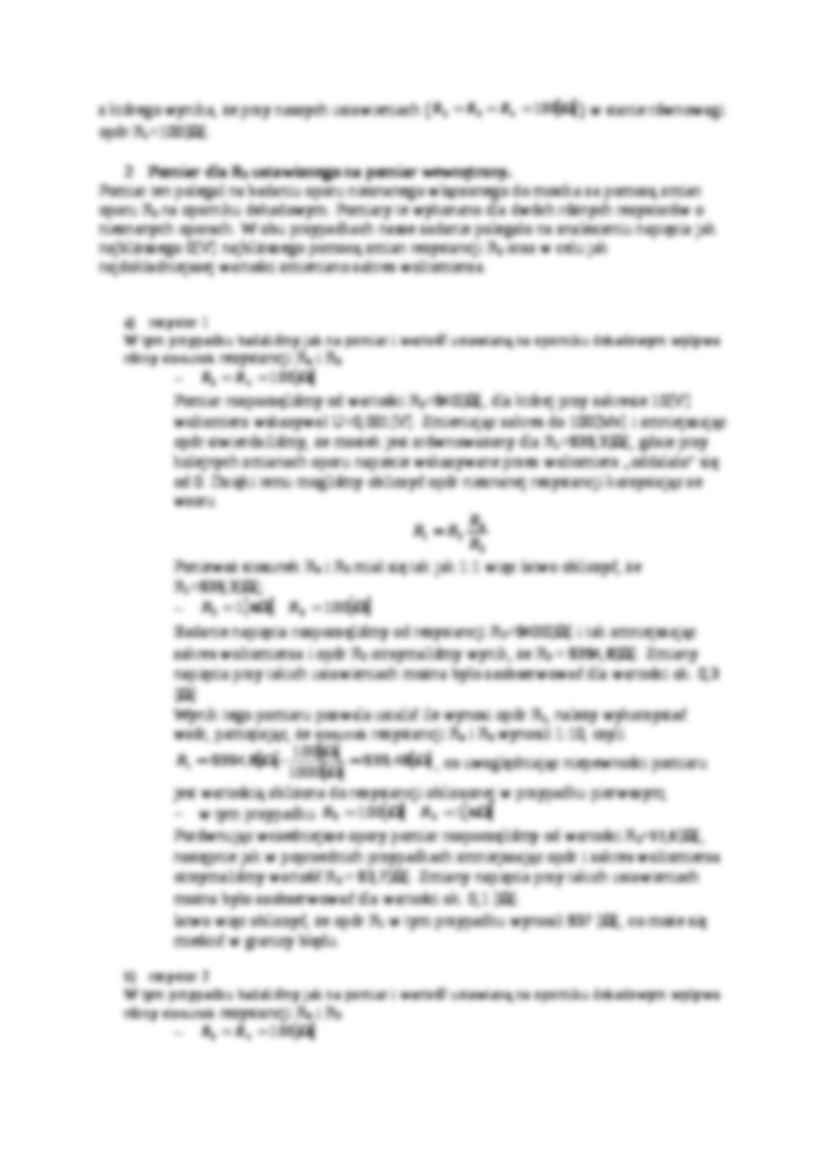 Mostki prądu stałego- ćwiczenia - strona 3