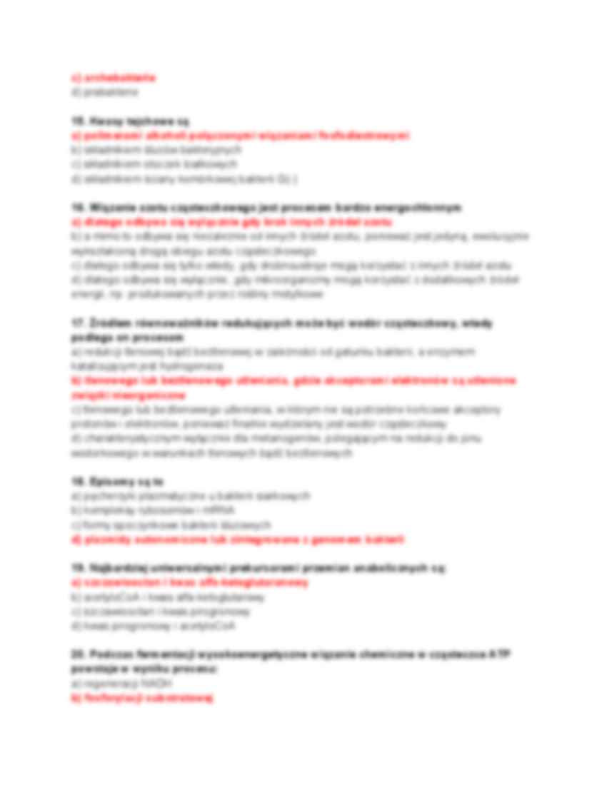 Mikrobiologia- pytania i odpowiedzi egzaminacyjne - strona 3