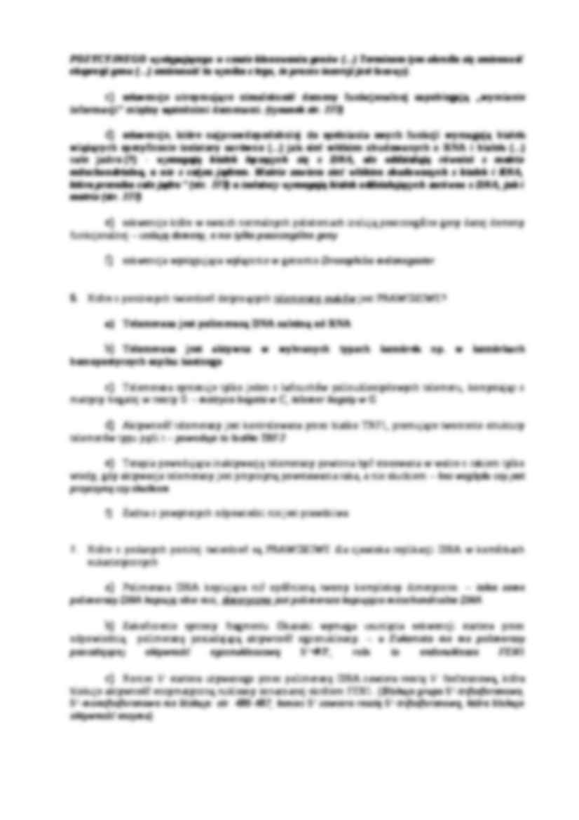 Biologia molekularna- pytania egzamin - strona 3