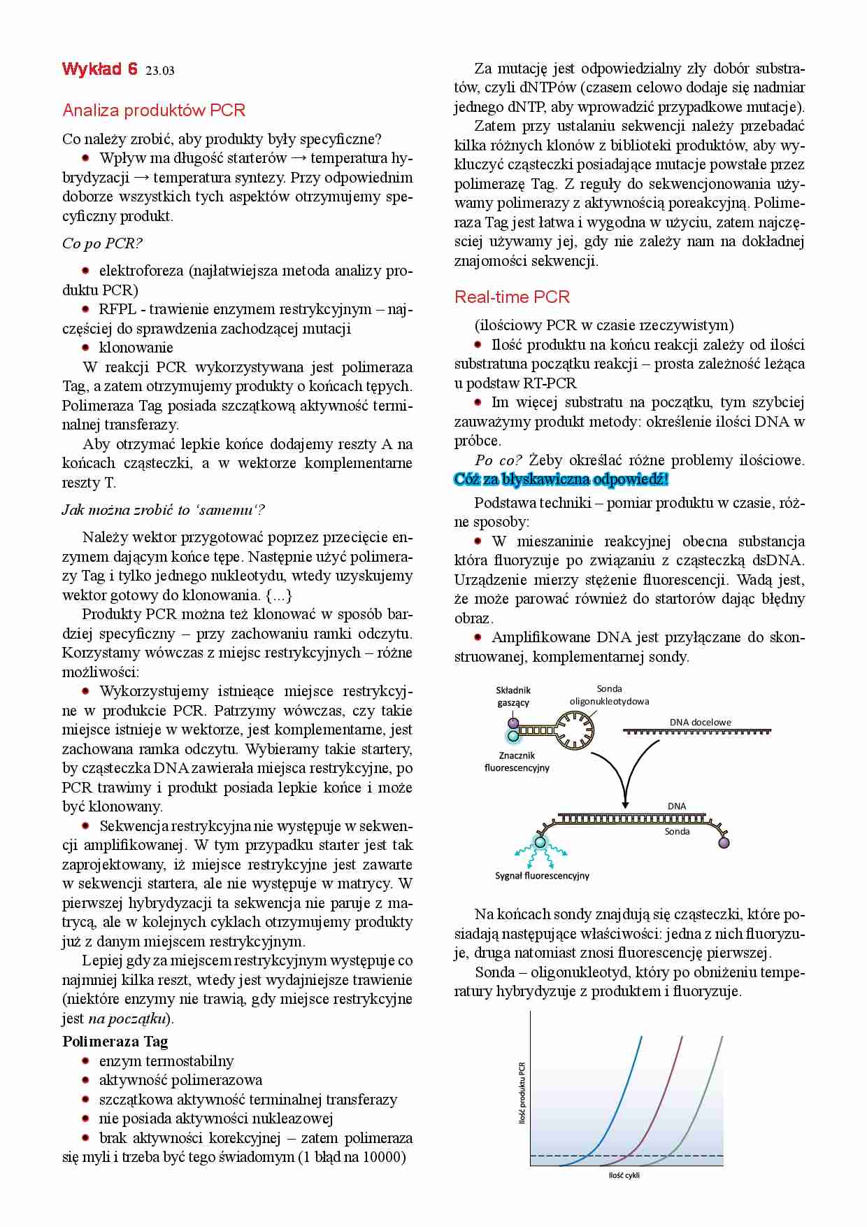 Inżynieria genetyczna- wykład 6 - strona 1
