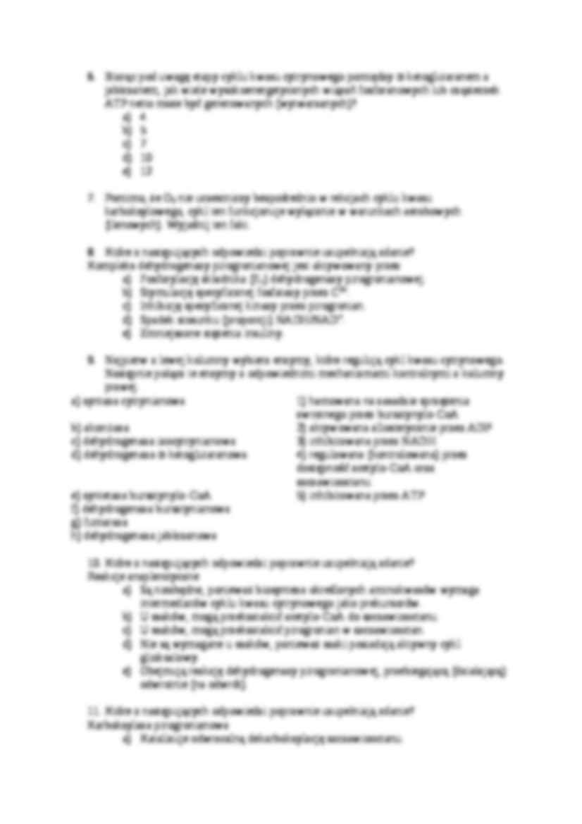 Cykl kwasu cytrynowego- zagadnienia - strona 3