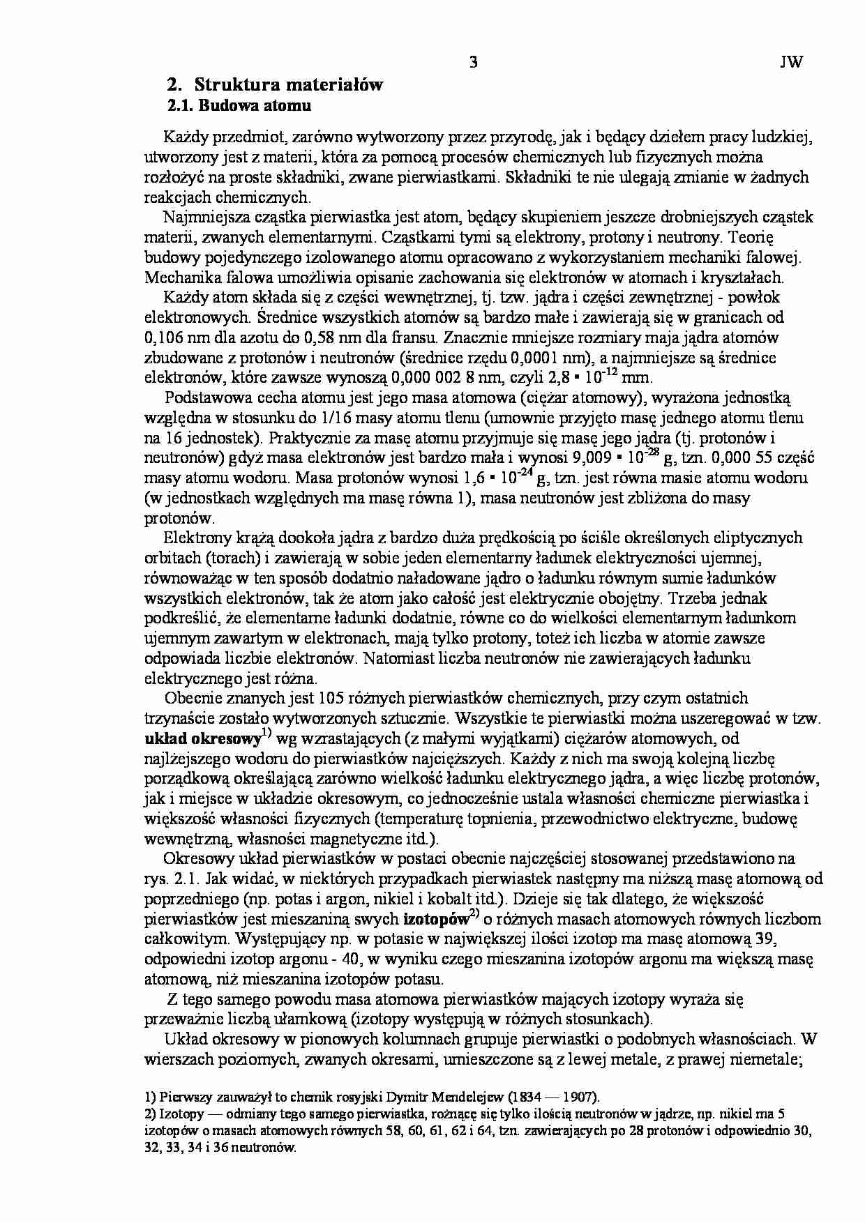 Struktrura metali- opracowanie - strona 1