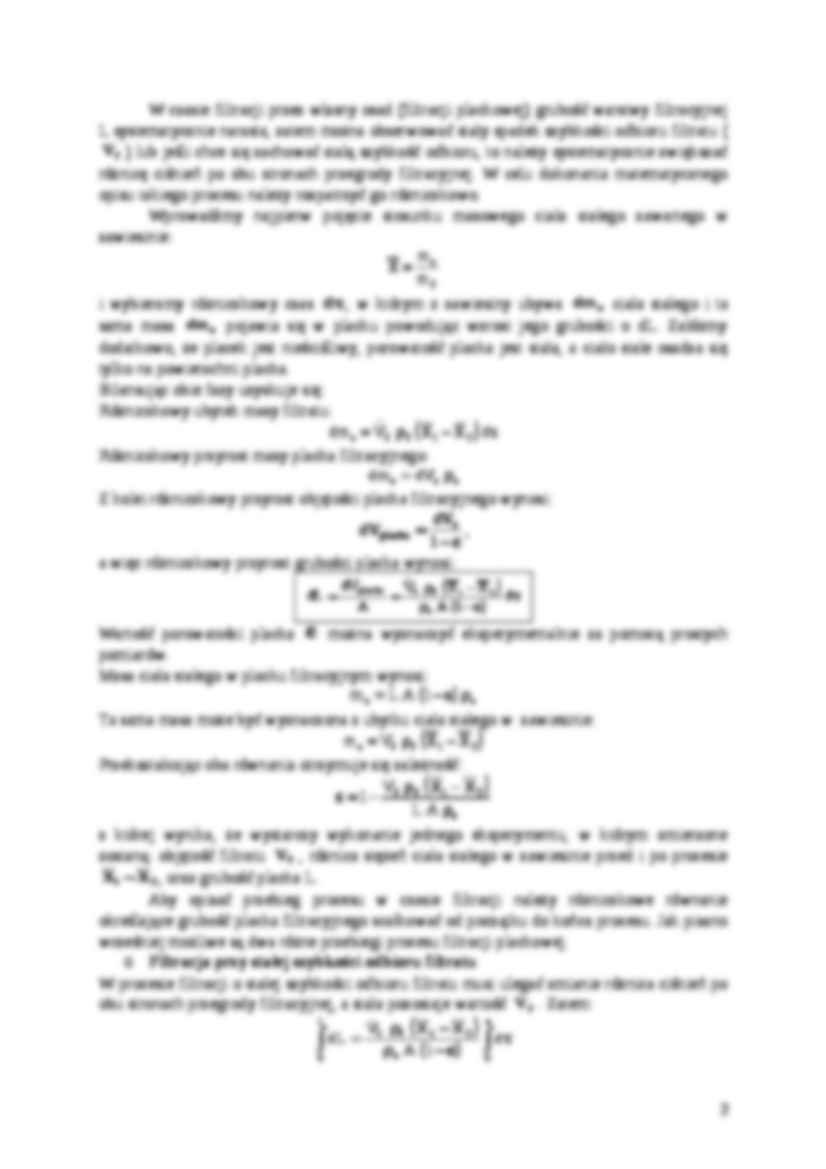Filtracja- opracowanie - Filtracja plackowa - strona 2