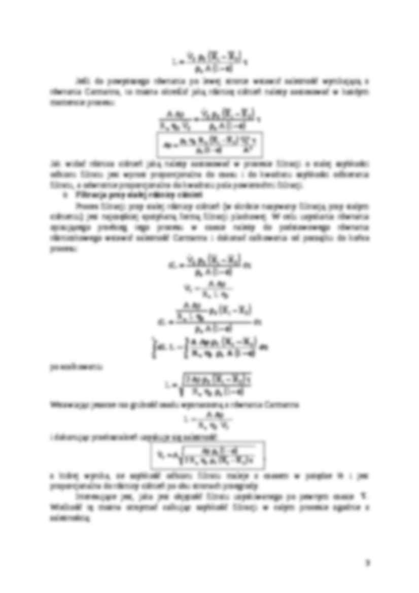 Filtracja- opracowanie - Filtracja plackowa - strona 3