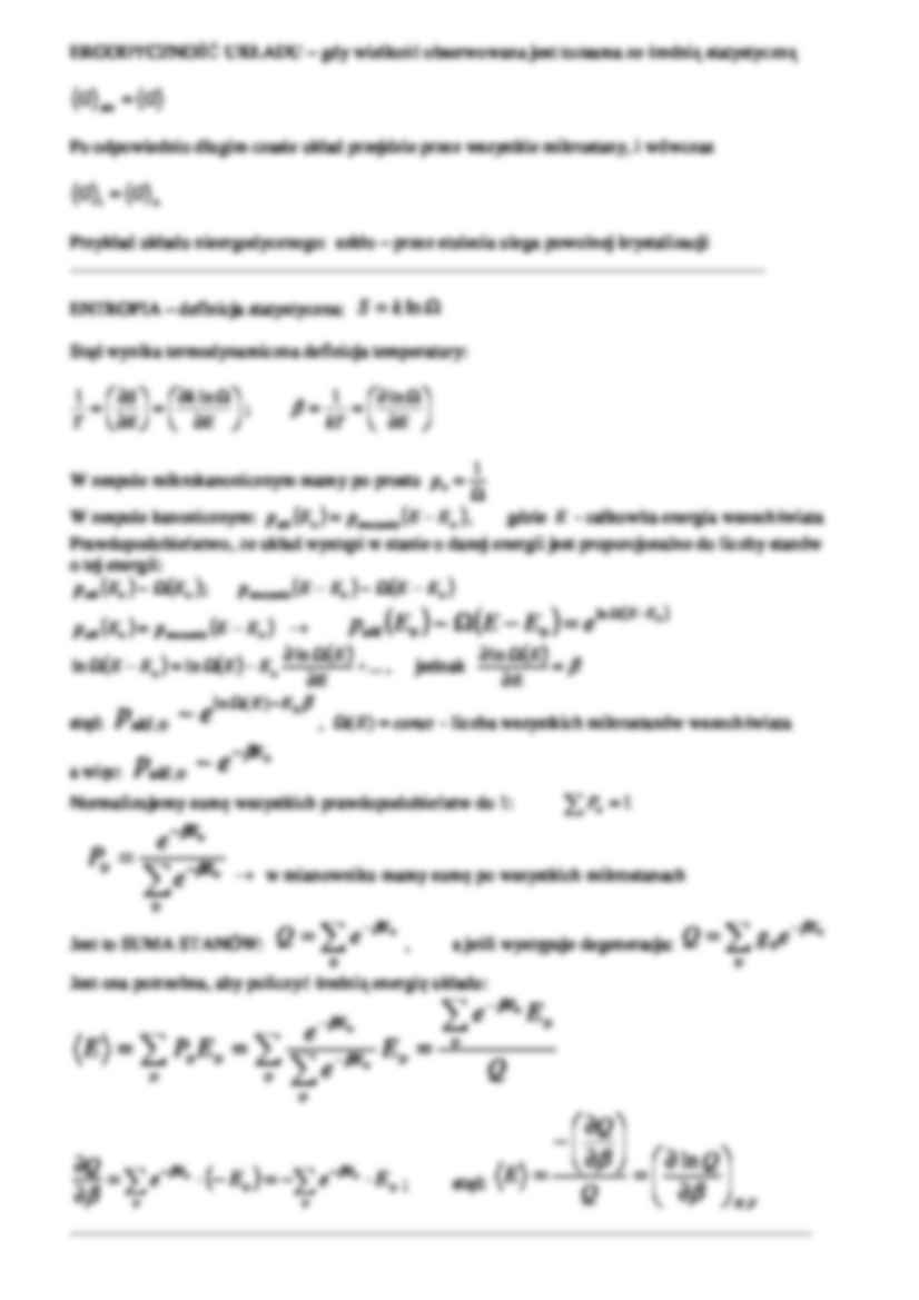 Termodynamika chemiczna i materiałów- wyprowadzenia wzorów - strona 2