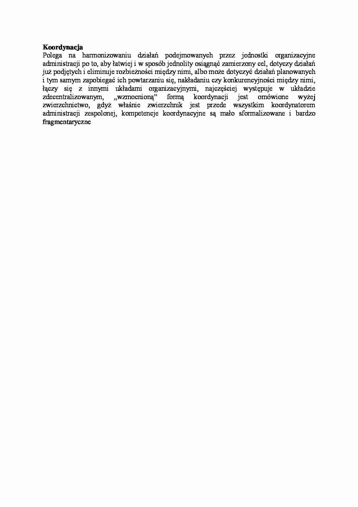 Koordynacja - wykład - strona 1