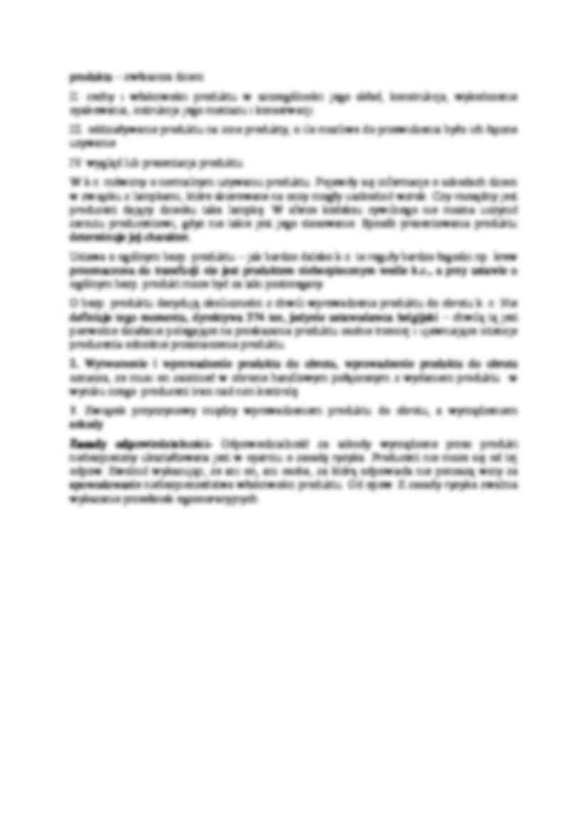Wykład - pojęcie produktu niebezpiecznego i odpowiedzialności - strona 2