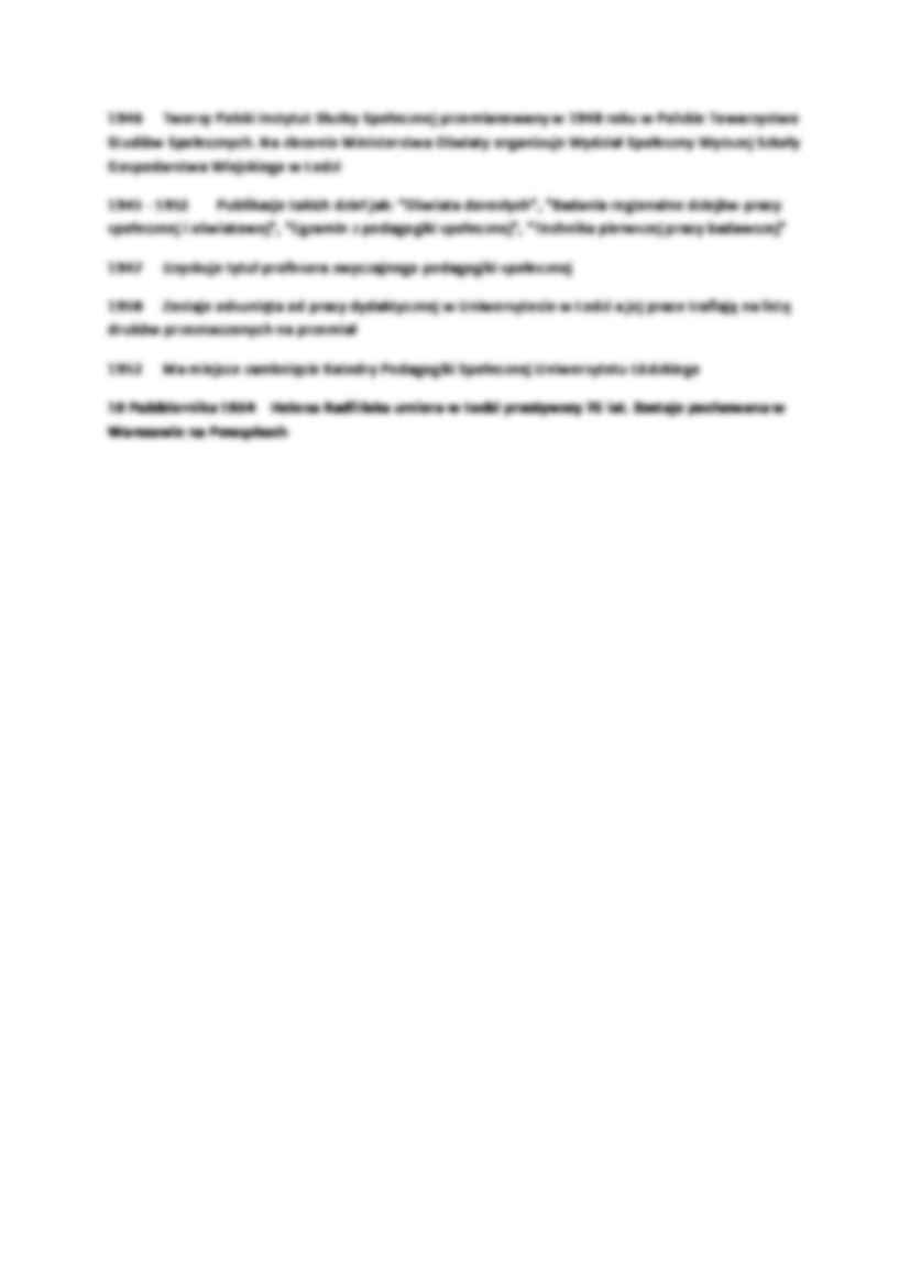Kalendarium życia Helen Radlińskiej-opracowanie - strona 3