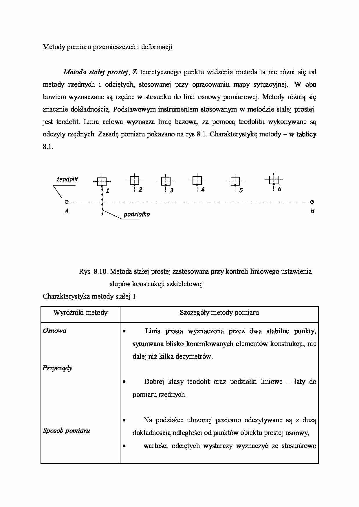 Metody pomiaru przemieszczeń i deformacji - strona 1