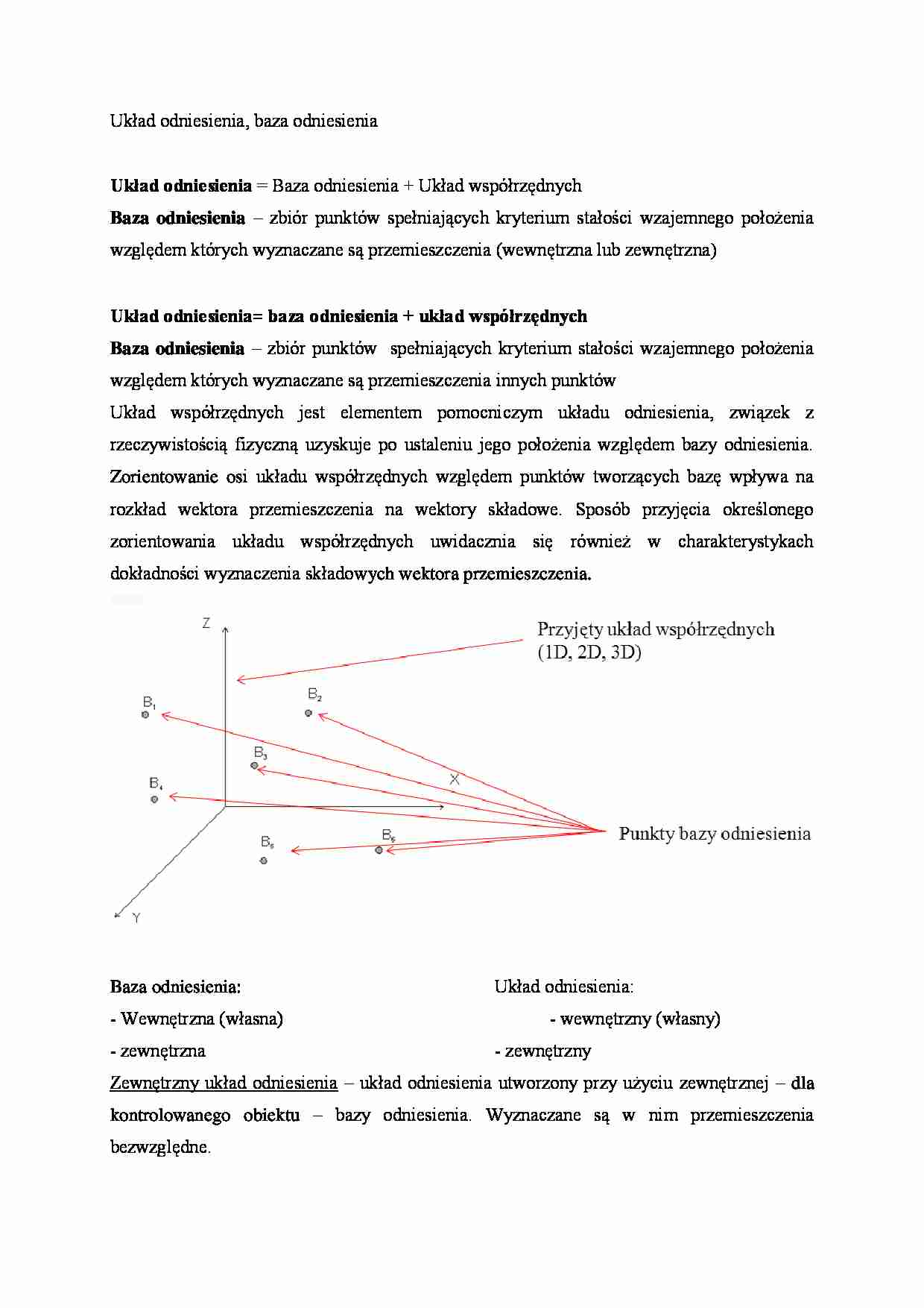 Układ odniesienia- opracowanie - strona 1