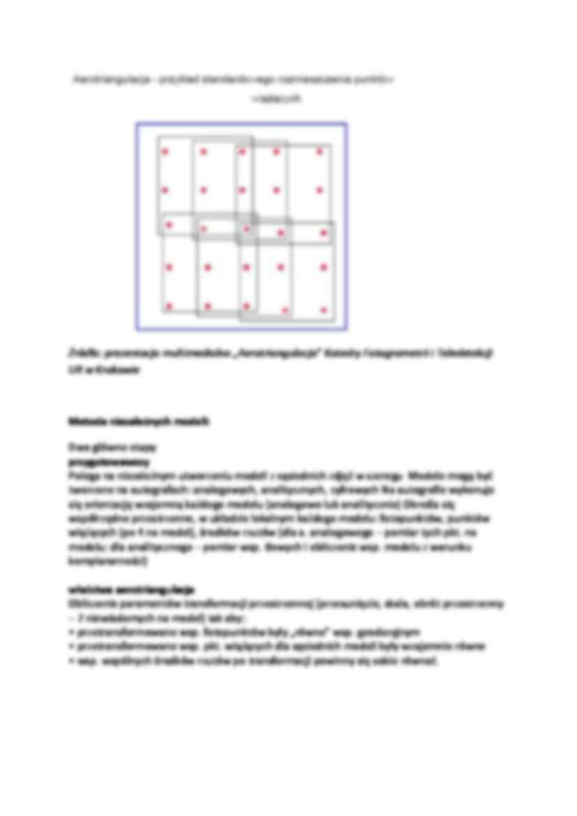Aerotriangulacja - sprawozdanie - strona 3
