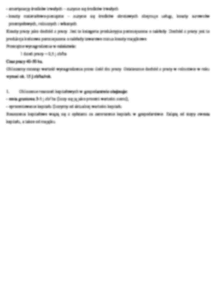 Nakłady i koszy w gospodarstwie rolnym- opracowanie - strona 2