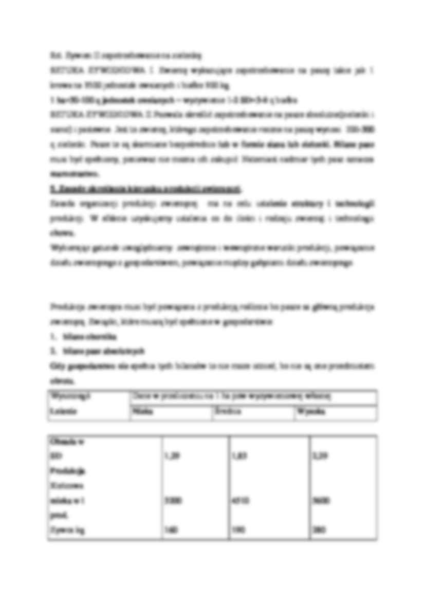 Organizacja produkcji zwierzęcej- opracowanie - strona 3