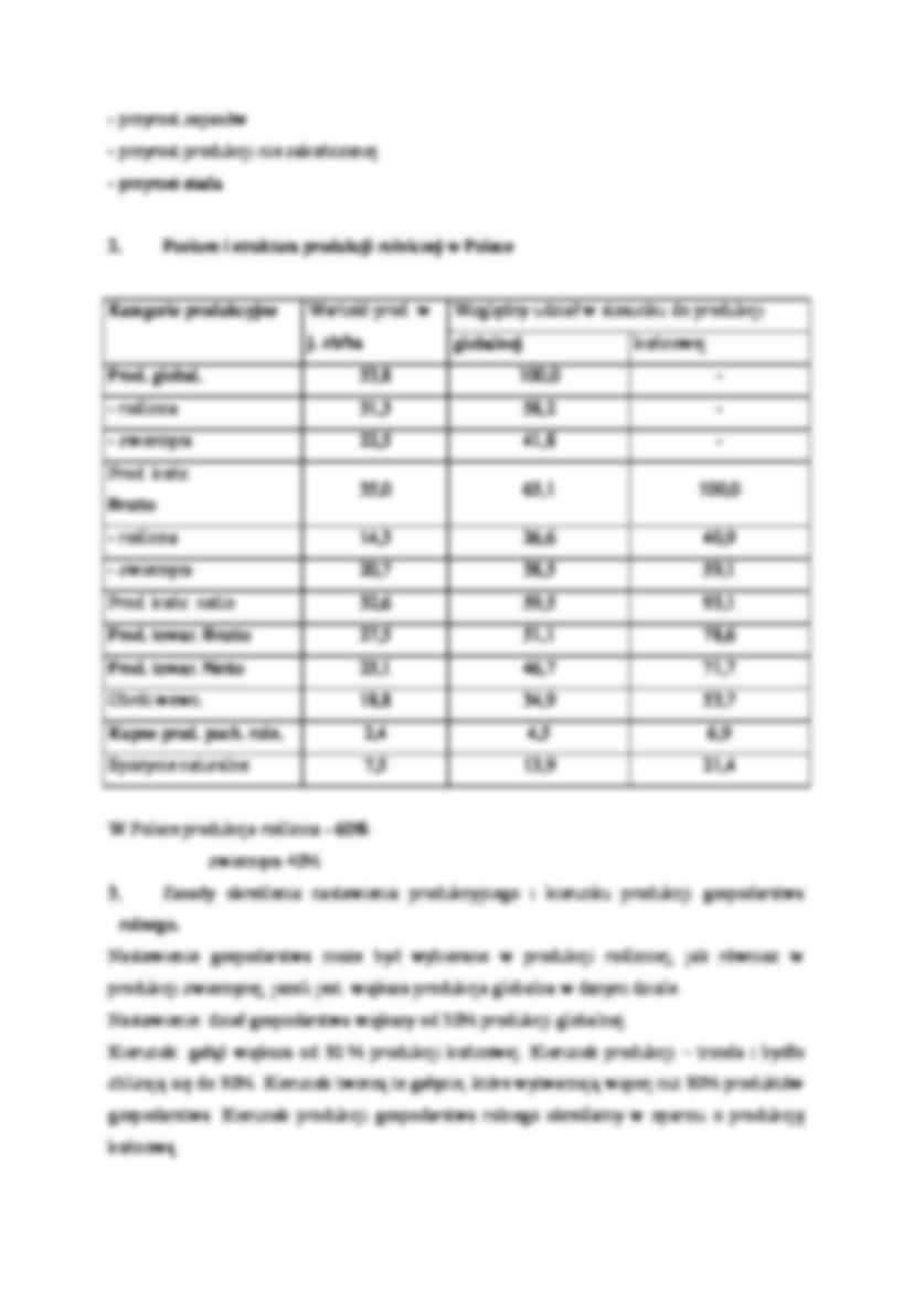 Poziom i struktura produkcji gospodarstwa rolnego- opracowanie - strona 3