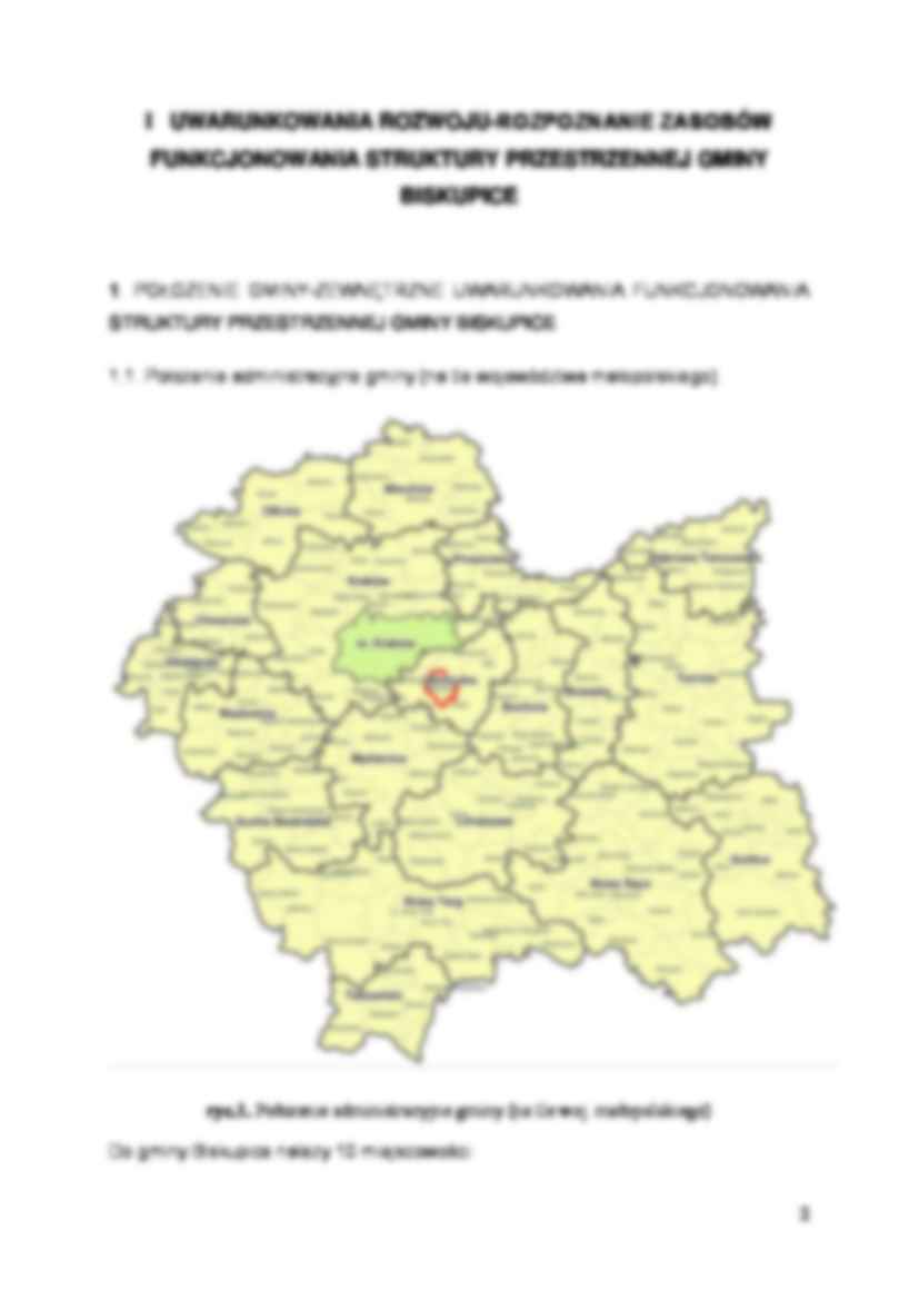Studium uwarunkowań i kierunków zagospodarowania przestrzennego gminy Biskupice- projekt - strona 2