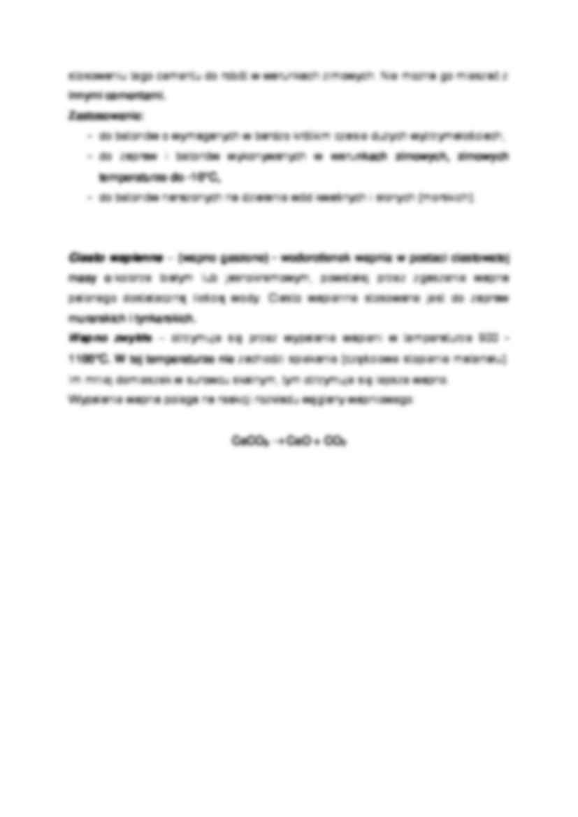 Spoiwa mineralne- opracowanie - strona 3